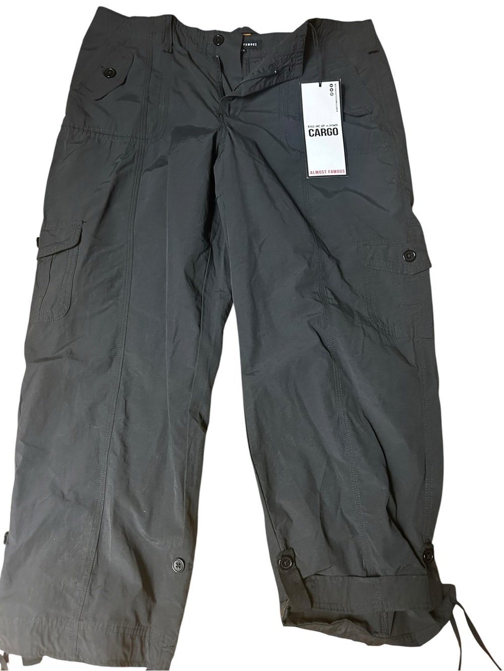 Almost Famous Black Cargo Pants size 11